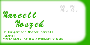 marcell noszek business card